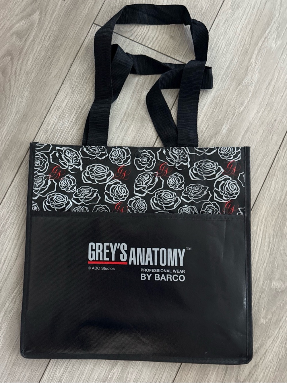 Grey's Anatomy Black Tote Bag by Barco New